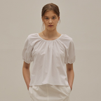 MANGOMANYPLEASE INES SHIRRING BLOUSE (3colors)