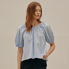 MANGOMANYPLEASE INES SHIRRING BLOUSE (3colors)