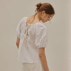 MANGOMANYPLEASE INES SHIRRING BLOUSE (3colors)