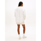 TOMMY JEANS Relaxed linen blend shirt_Ivory