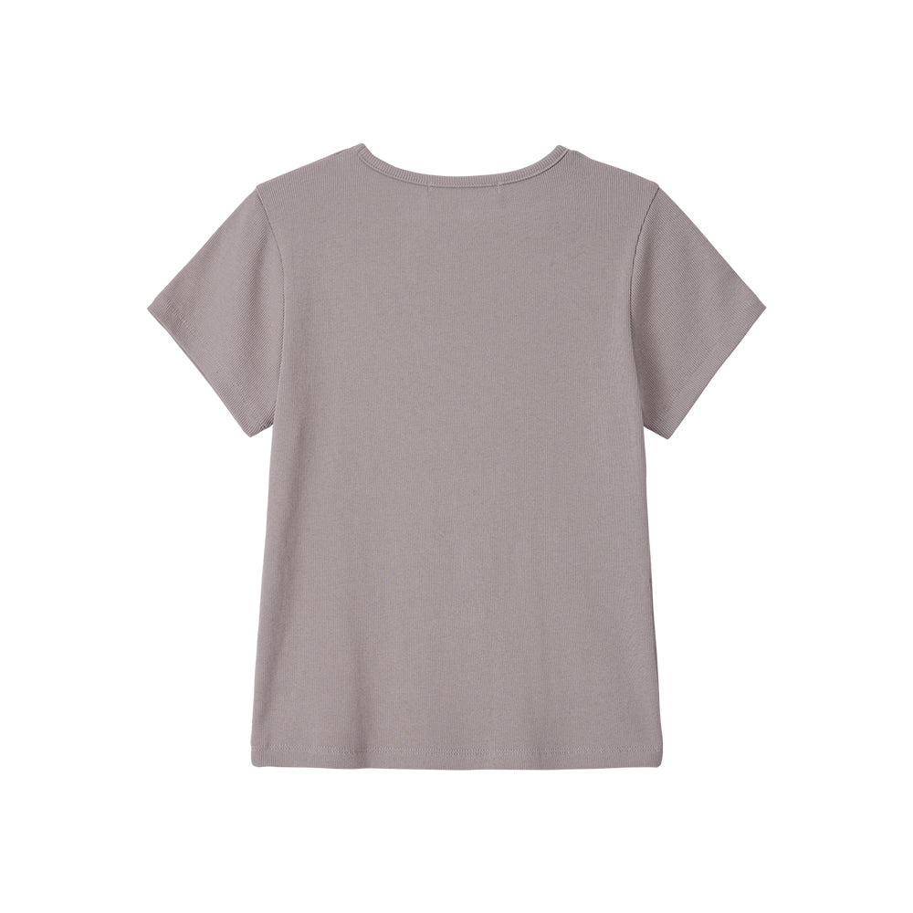 BITTERCELLS Essential Golgi Half Tee-Taupe