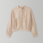 CHERIAUBE Clear Blouse-Beige