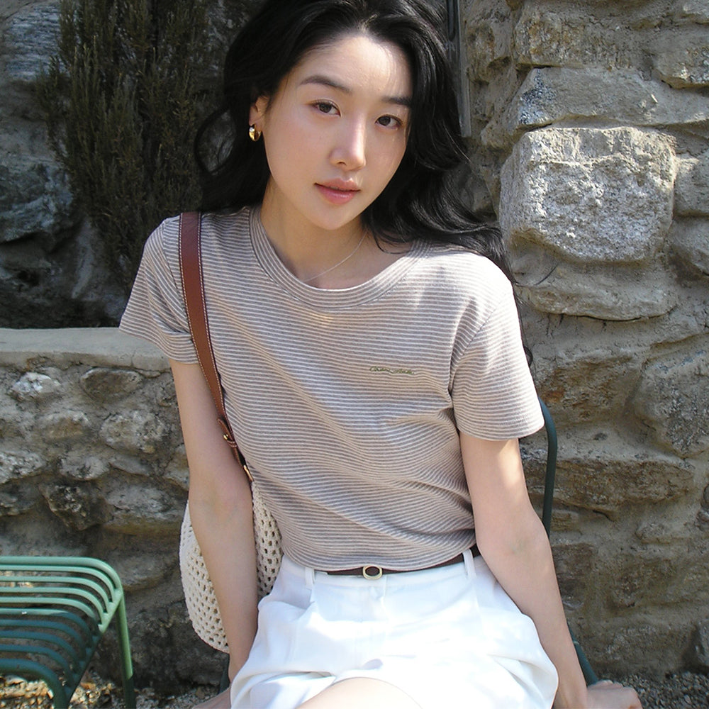 CHERIAUBE La Mer Tee-Beige