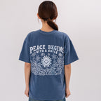 BIGWAVE COLLECTIVE Peace Again Short Sleeve T-Shirt (Navy)