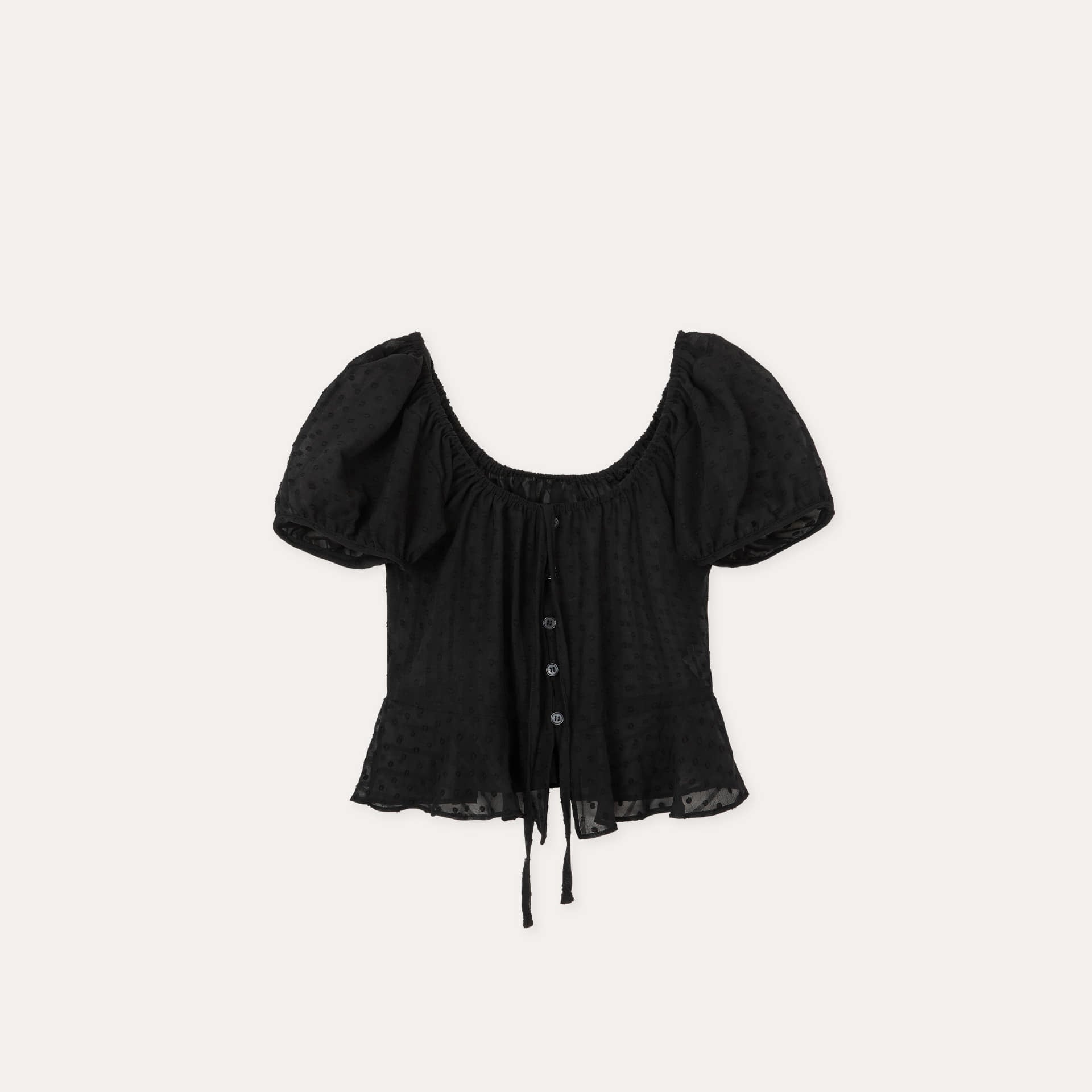 MERRYON Roaring lace blouse_2COLORS