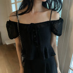 MERRYON Roaring lace blouse_2COLORS