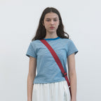 ENZO BLUES Regular Stripe T-Shirt (Blue Stripe)