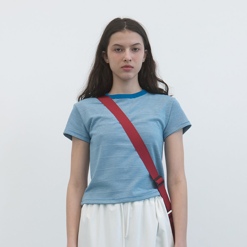 ENZO BLUES Regular Stripe T-Shirt (Blue Stripe)