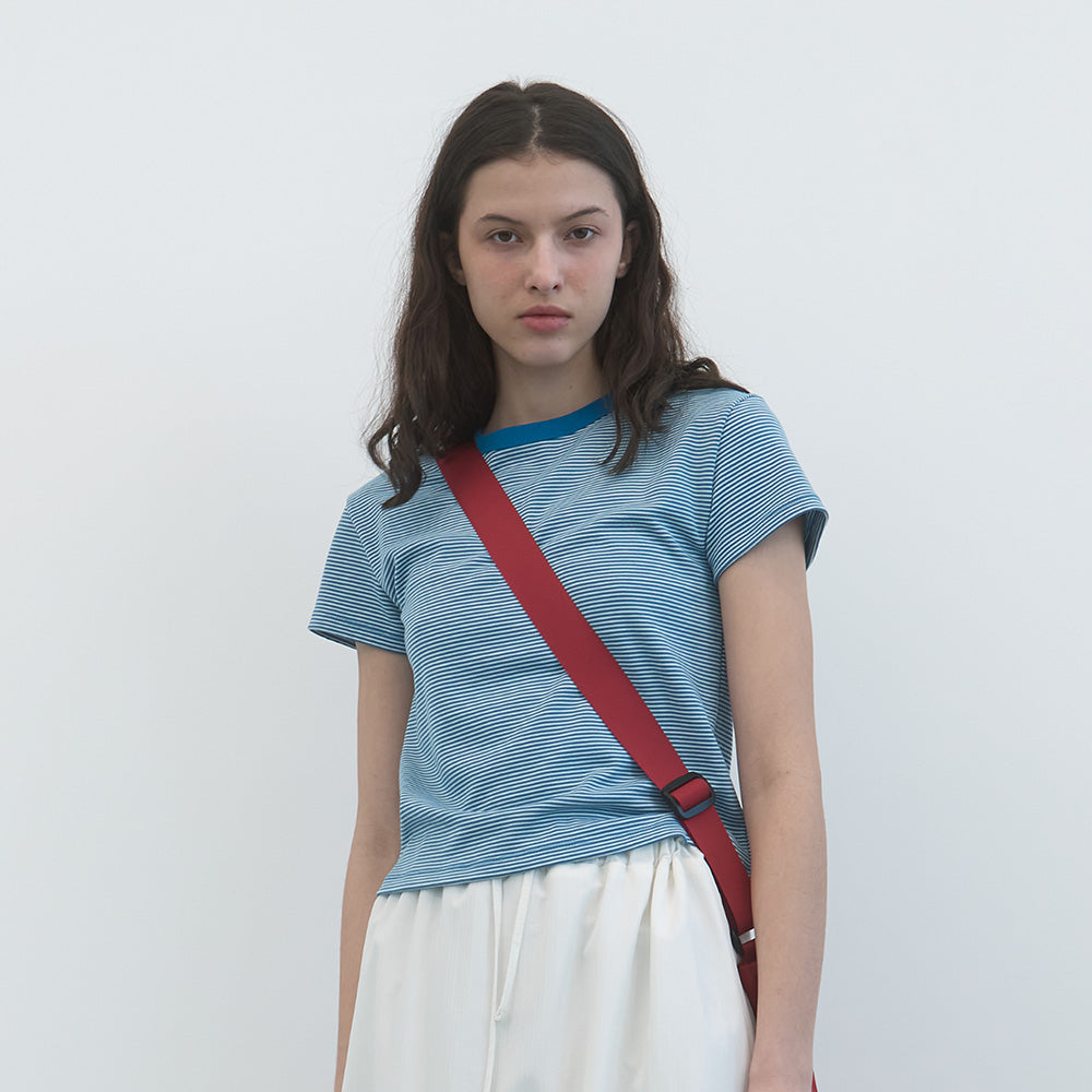 ENZO BLUES Regular Stripe T-Shirt (Blue Stripe)