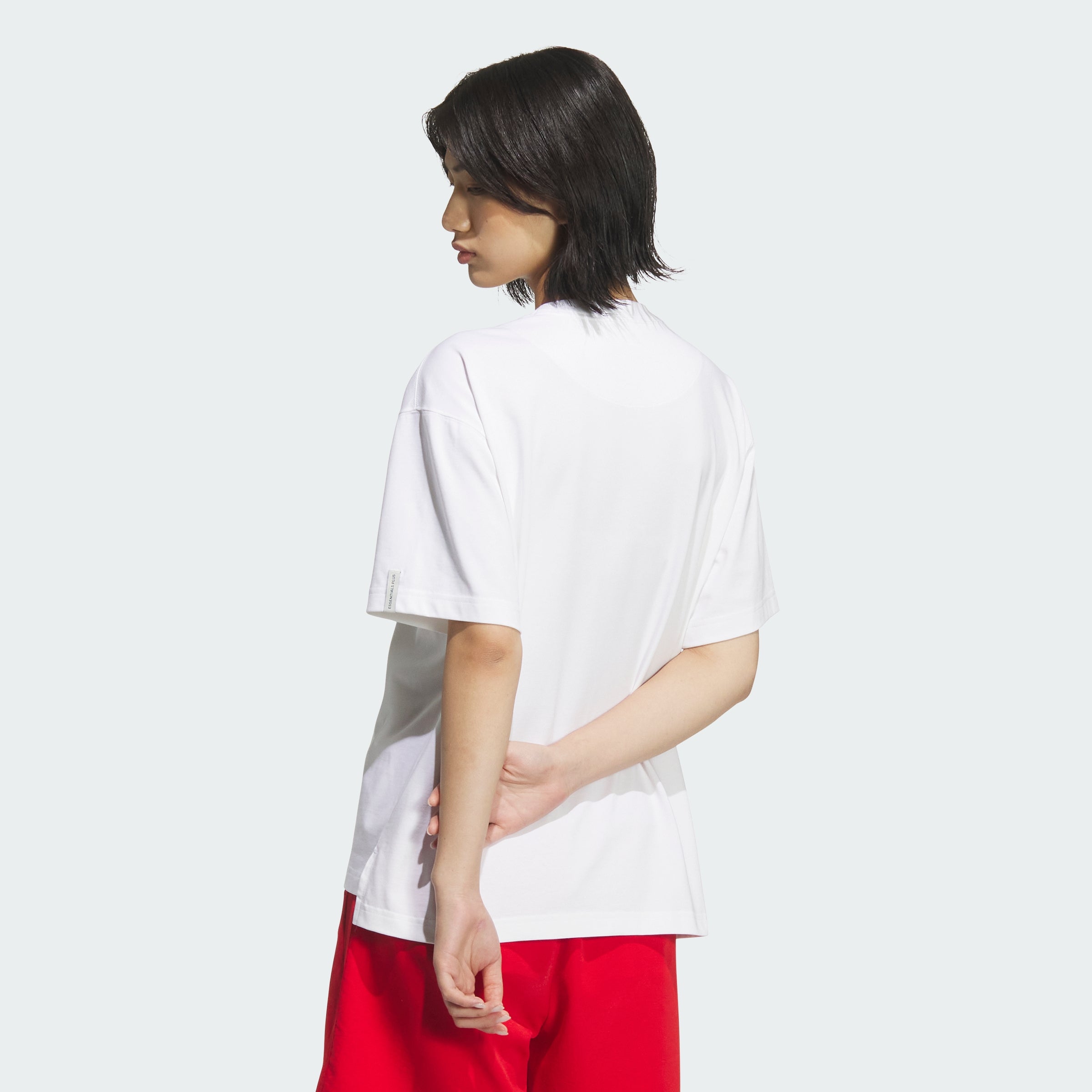 ADIDAS Essential Plus Small Logo Loose Fit Short Sleeve T-Shirt KF8270