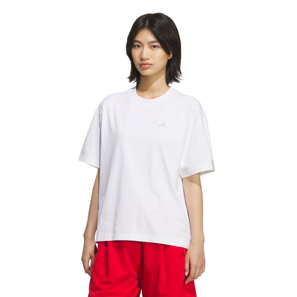 ADIDAS Essential Plus Small Logo Loose Fit Short Sleeve T-Shirt KF8270