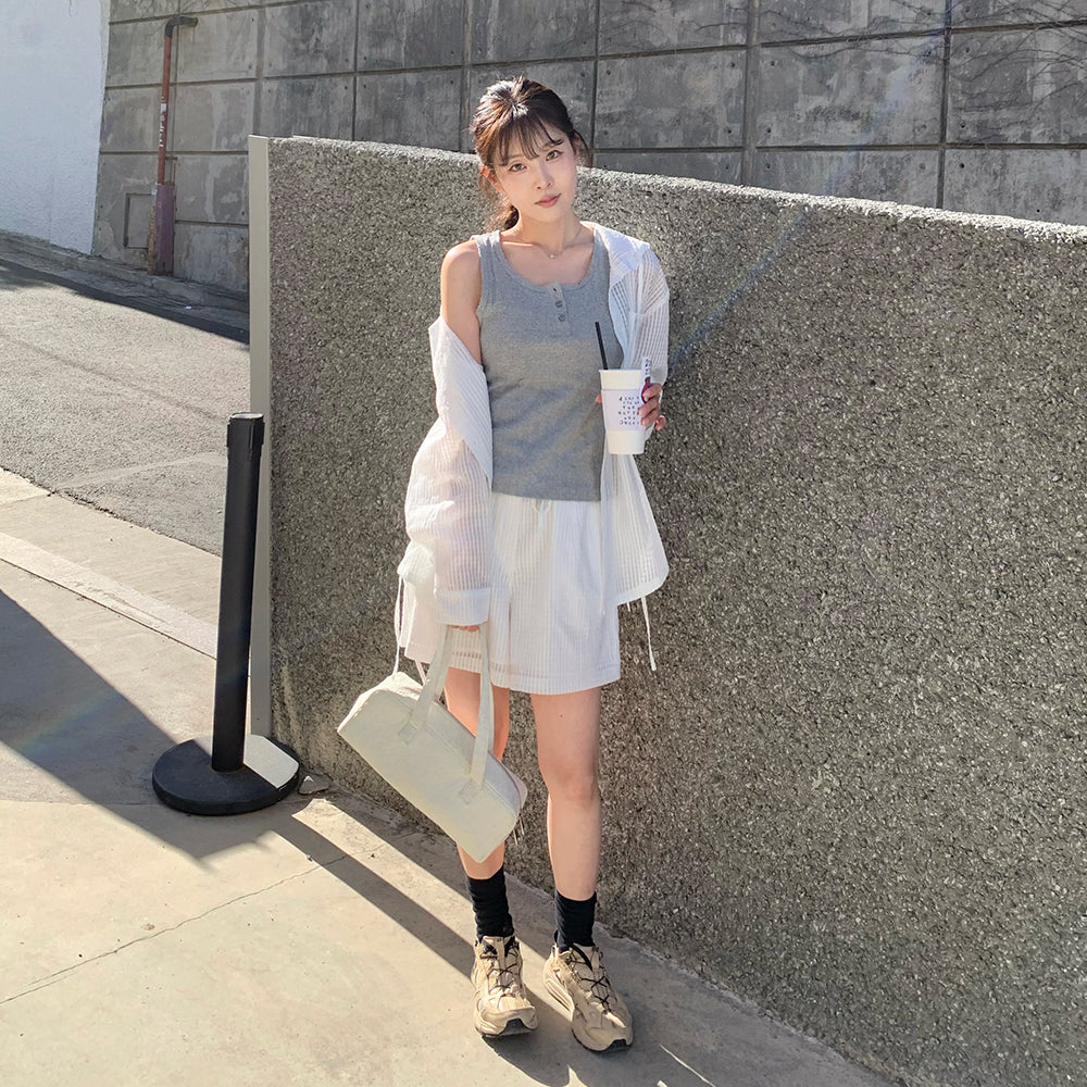 JUCYJUDY [Earth PICK] Sleeveless punching t-shirt J1TS020C