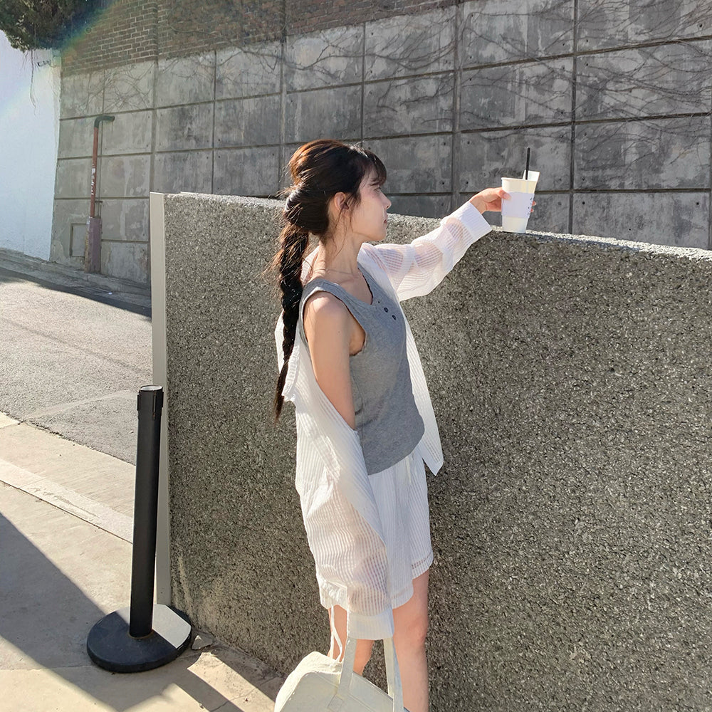 JUCYJUDY [Earth PICK] Sleeveless punching t-shirt J1TS020C