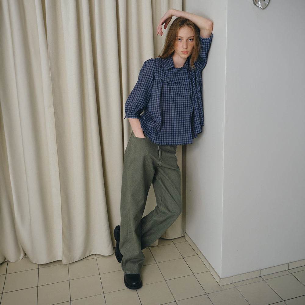 BRENDA BRENDEN SEOUL renee square blouse - white