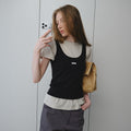 BRENDA BRENDEN SEOUL fresh sleeveless - black