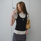 BRENDA BRENDEN SEOUL fresh sleeveless - black
