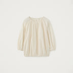 YE Piona Volume Shirring Blouse - Ecru