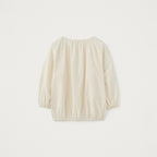 YE Piona Volume Shirring Blouse - Ecru