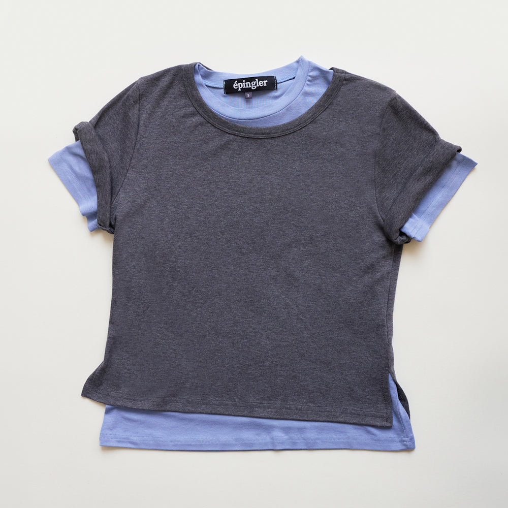 EPINGLER SPOONING LAYERED T - DEEP GREY