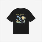 NEW BALANCE NBNEG31643 / UNI Sunny Rainey illustration short sleeve t-shirt (BLACK)