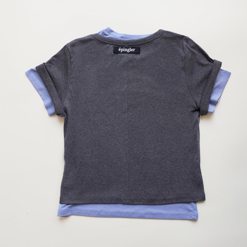 EPINGLER SPOONING LAYERED T - DEEP GREY