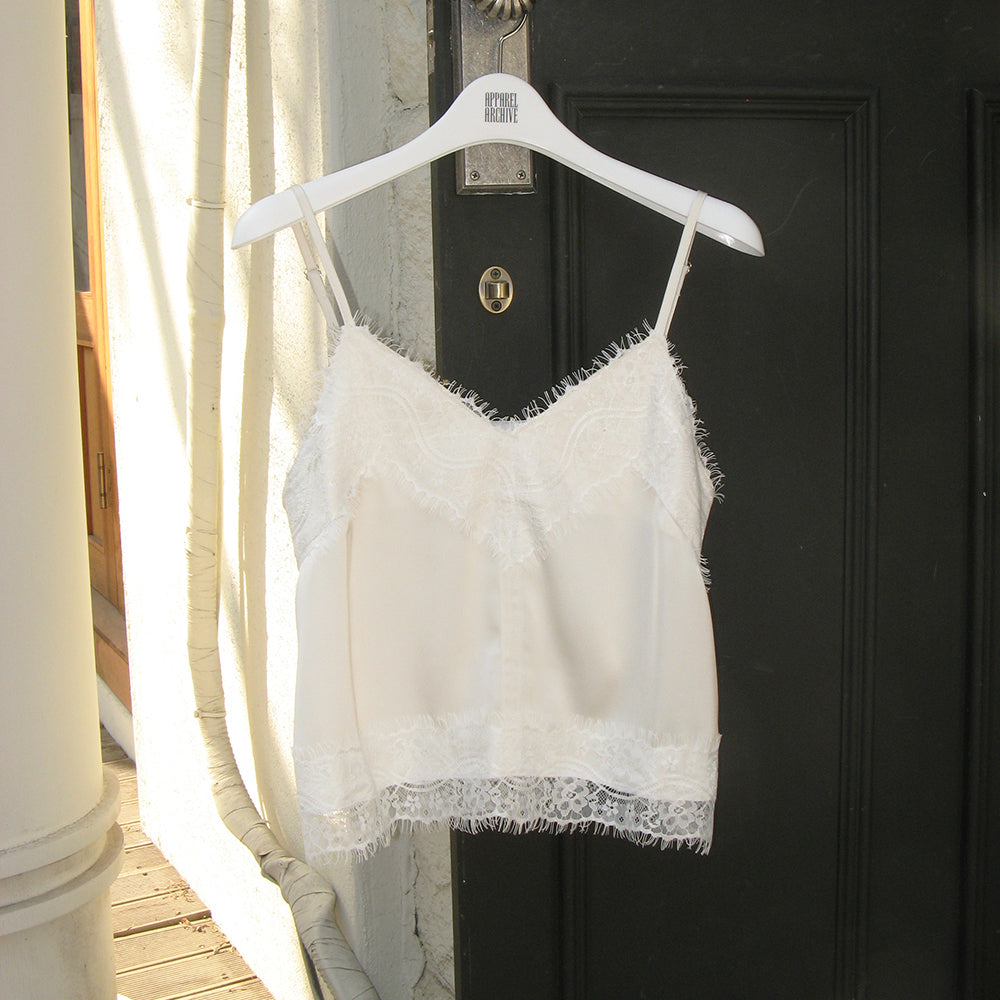 APPAREL ARCHIVE [3rd] Cremie lace satin bustier - Cream