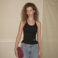 APPAREL ARCHIVE Bobo frill sleeveless - Black