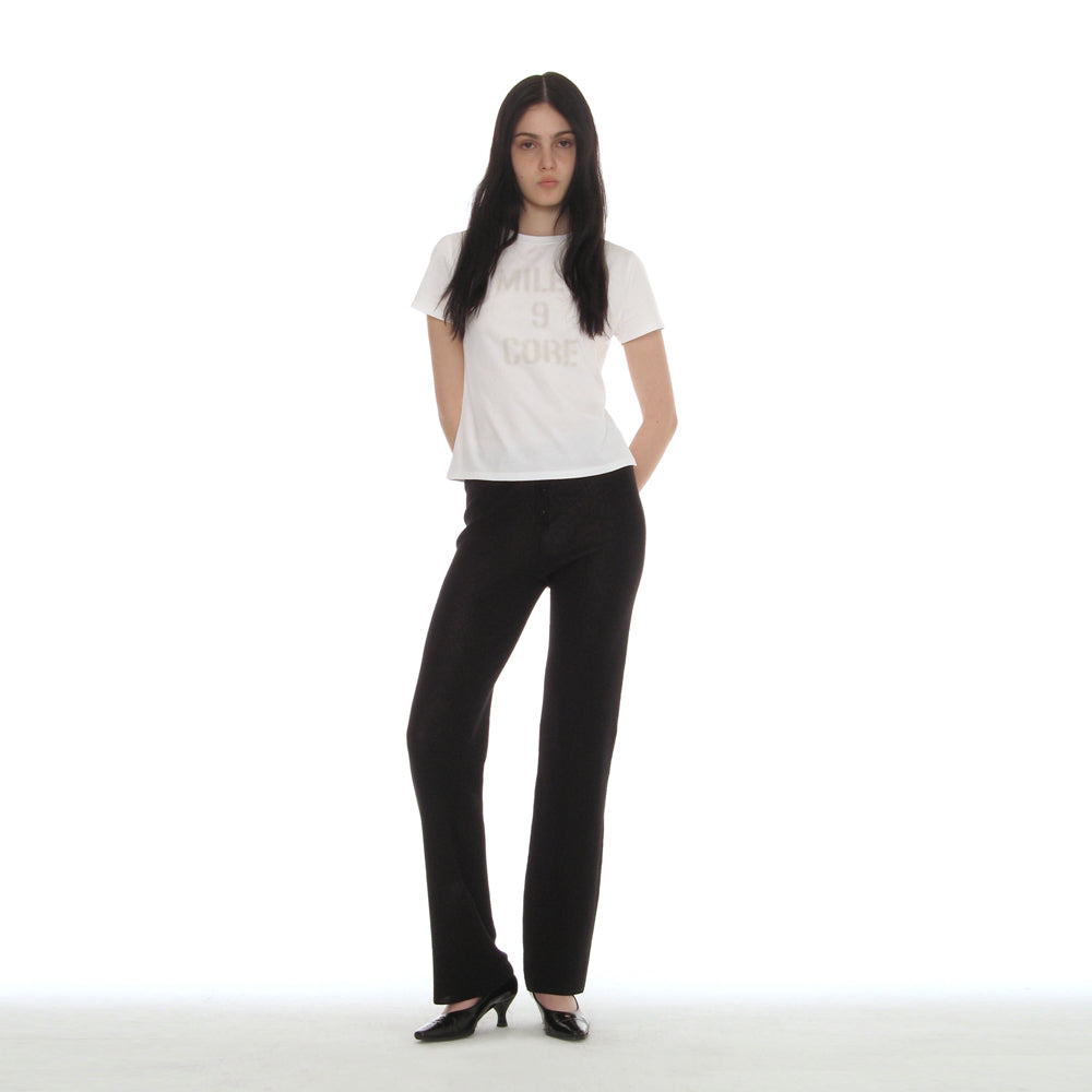 PARTIMENTO WOMEN MILES 9 CORE RELAXED TEE_WHITE