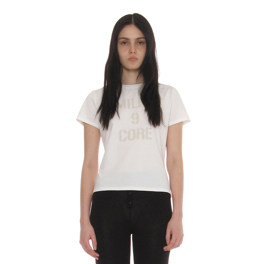 PARTIMENTO WOMEN MILES 9 CORE RELAXED TEE_WHITE