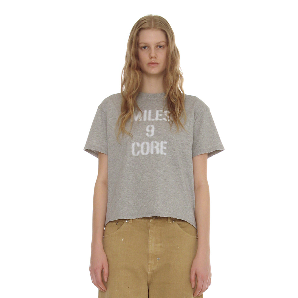 PARTIMENTO WOMEN MILES 9 CORE REGULAR TEE_MELANGE
