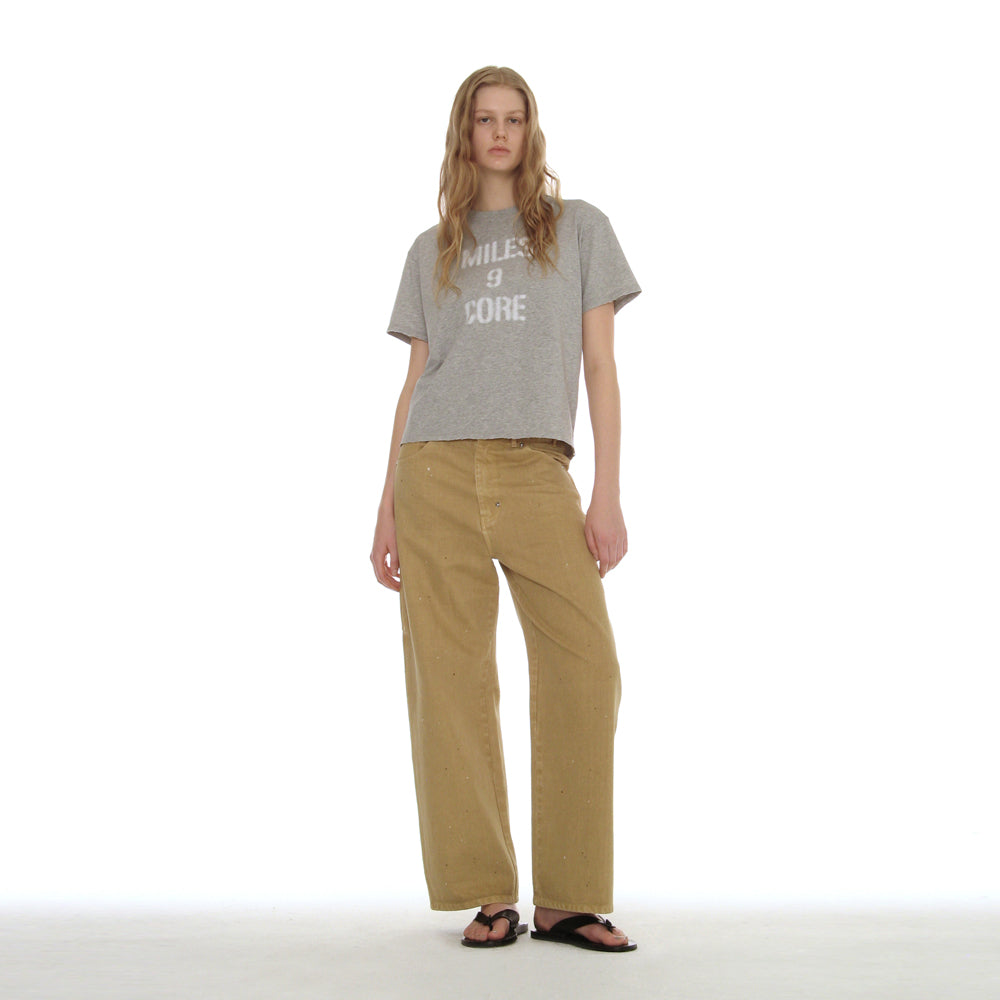 PARTIMENTO WOMEN MILES 9 CORE REGULAR TEE_MELANGE