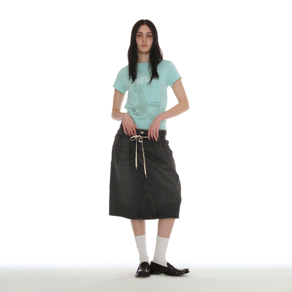 PARTIMENTO WOMEN PERIOD PRINTED TEE_SKY
