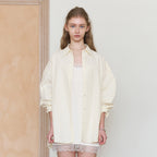 TTUDEMENT STRIPED SUMMER OVERSHIRT_YELLOW