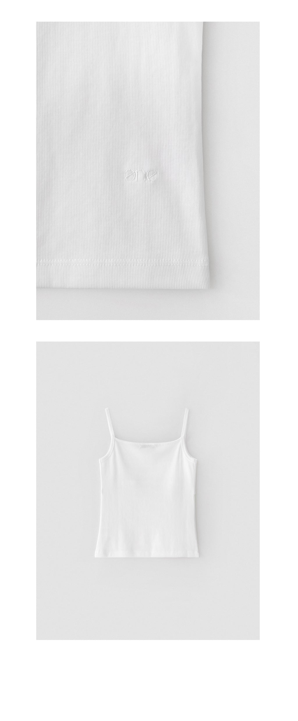 ANDNEEDS Popo three button sleeveless (white)