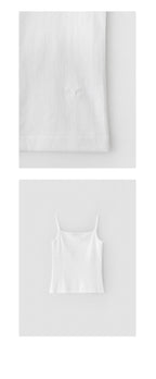 ANDNEEDS Popo three button sleeveless (white)