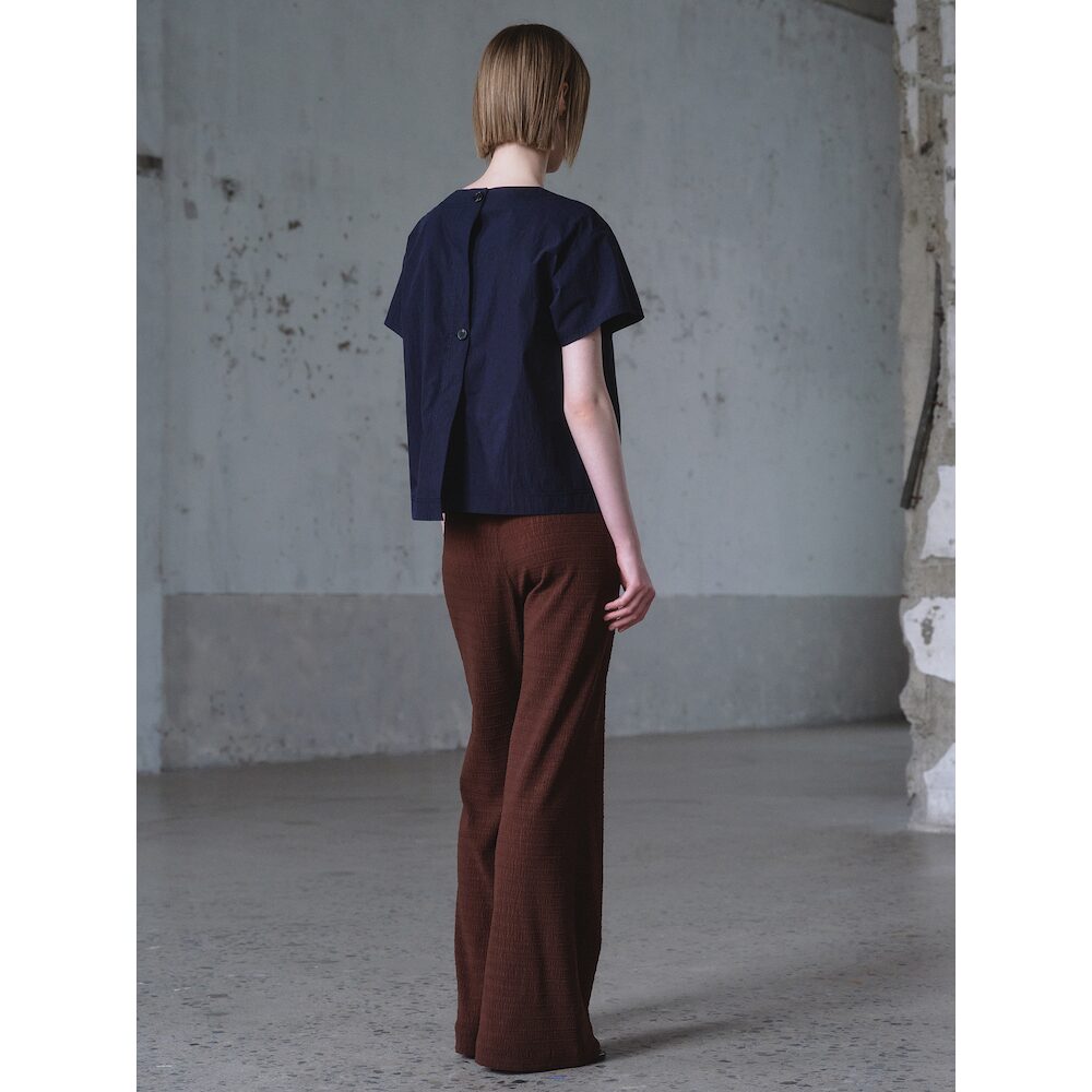 kuho plus Back Detail Blouse Navy (KE6360M04R)