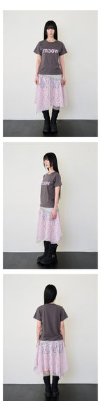 itzavibe M3OW SLIM T SHIRT - CHARCOAL