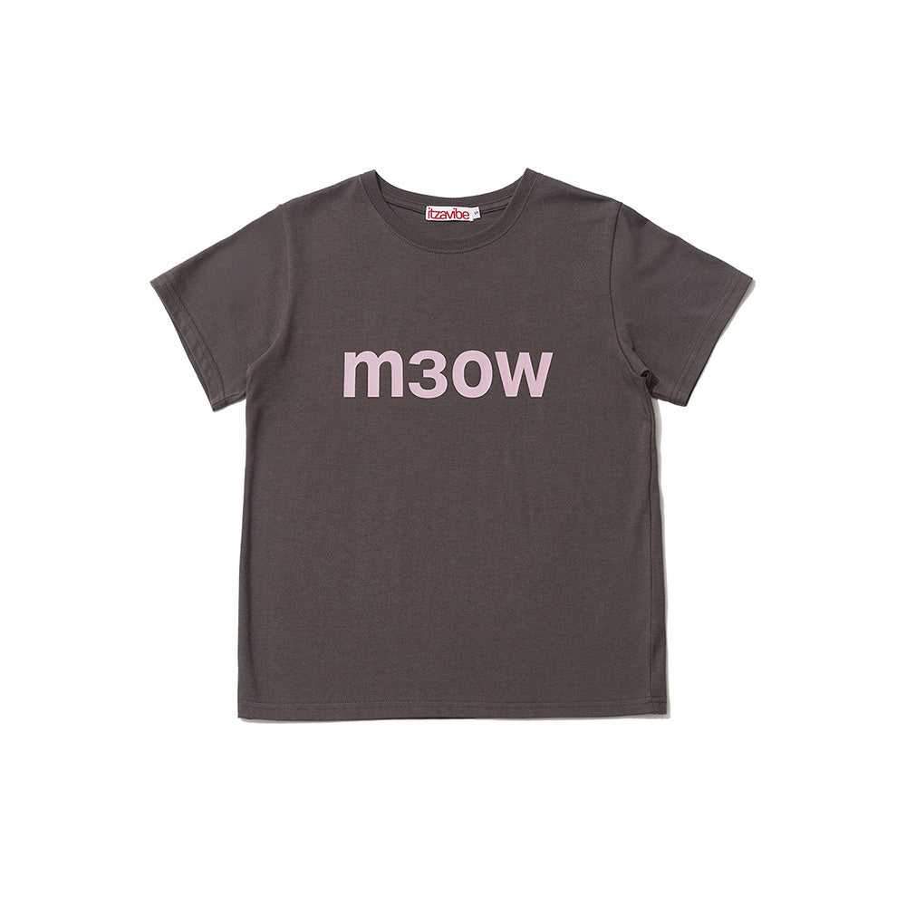 itzavibe M3OW SLIM T SHIRT - CHARCOAL