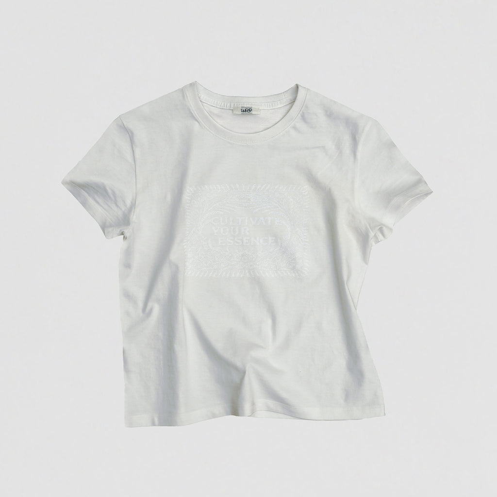 LMOOD WOMEN [Chaeun PICK] Cult T-shirt white