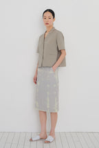Manuelle Et Guillaume Light cotton tailored shirt deep beige