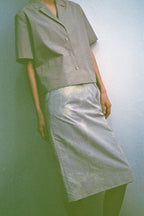 Manuelle Et Guillaume Light cotton tailored shirt deep beige