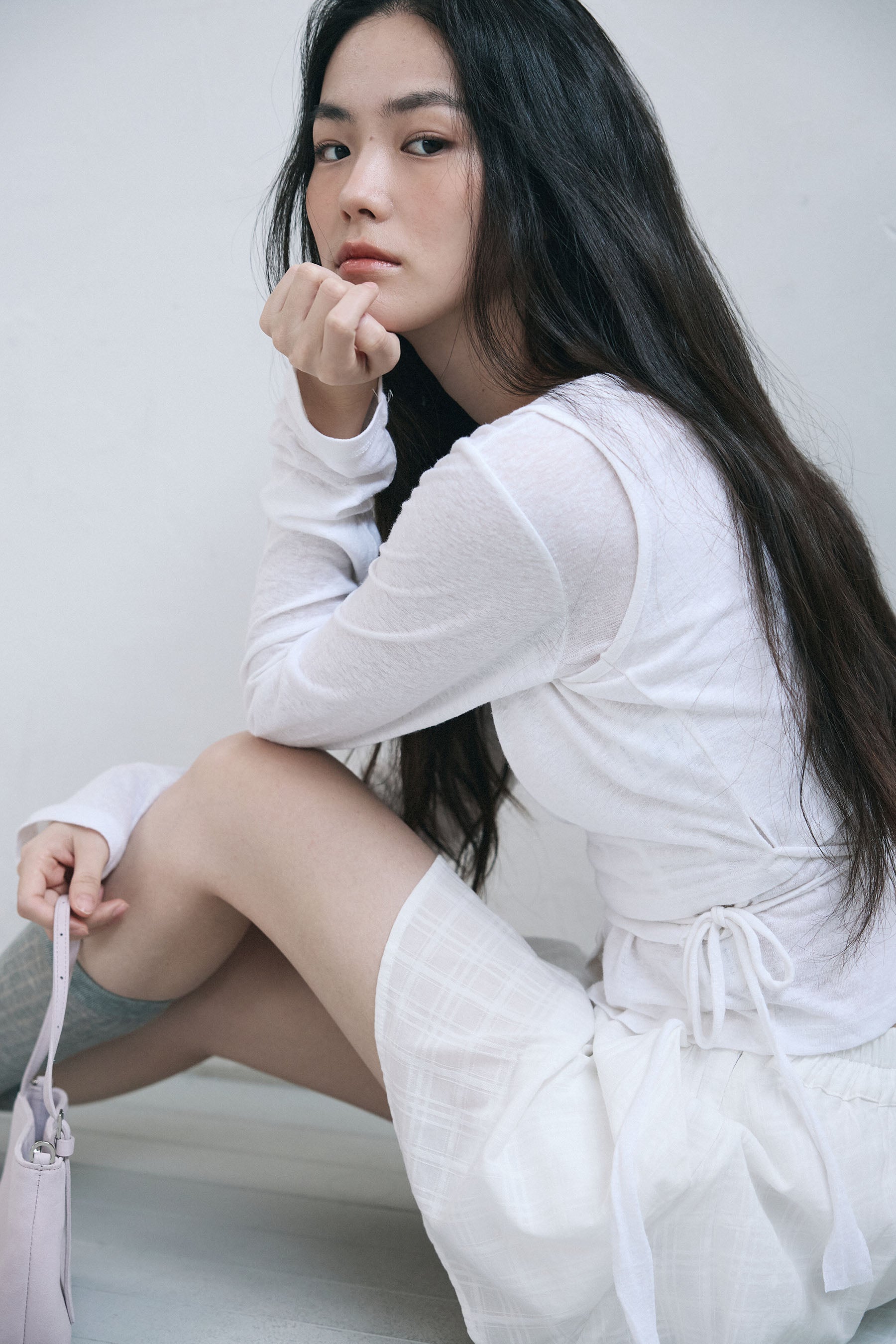 YOONSEUL Sue layered cardigan (linen)