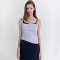 ANDNEEDS Popo three button sleeveless (lavender)