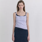 ANDNEEDS Popo three button sleeveless (lavender)