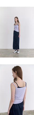 ANDNEEDS Popo three button sleeveless (lavender)