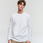 HANES BP Long Sleeve T-Shirt White