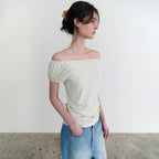 ANDNEEDS Lucy cap sleeve tee (lime)