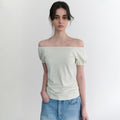 ANDNEEDS Lucy cap sleeve tee (lime)