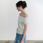 ANDNEEDS Lucy cap sleeve tee (lime)
