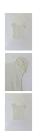 ANDNEEDS Lucy cap sleeve tee (lime)
